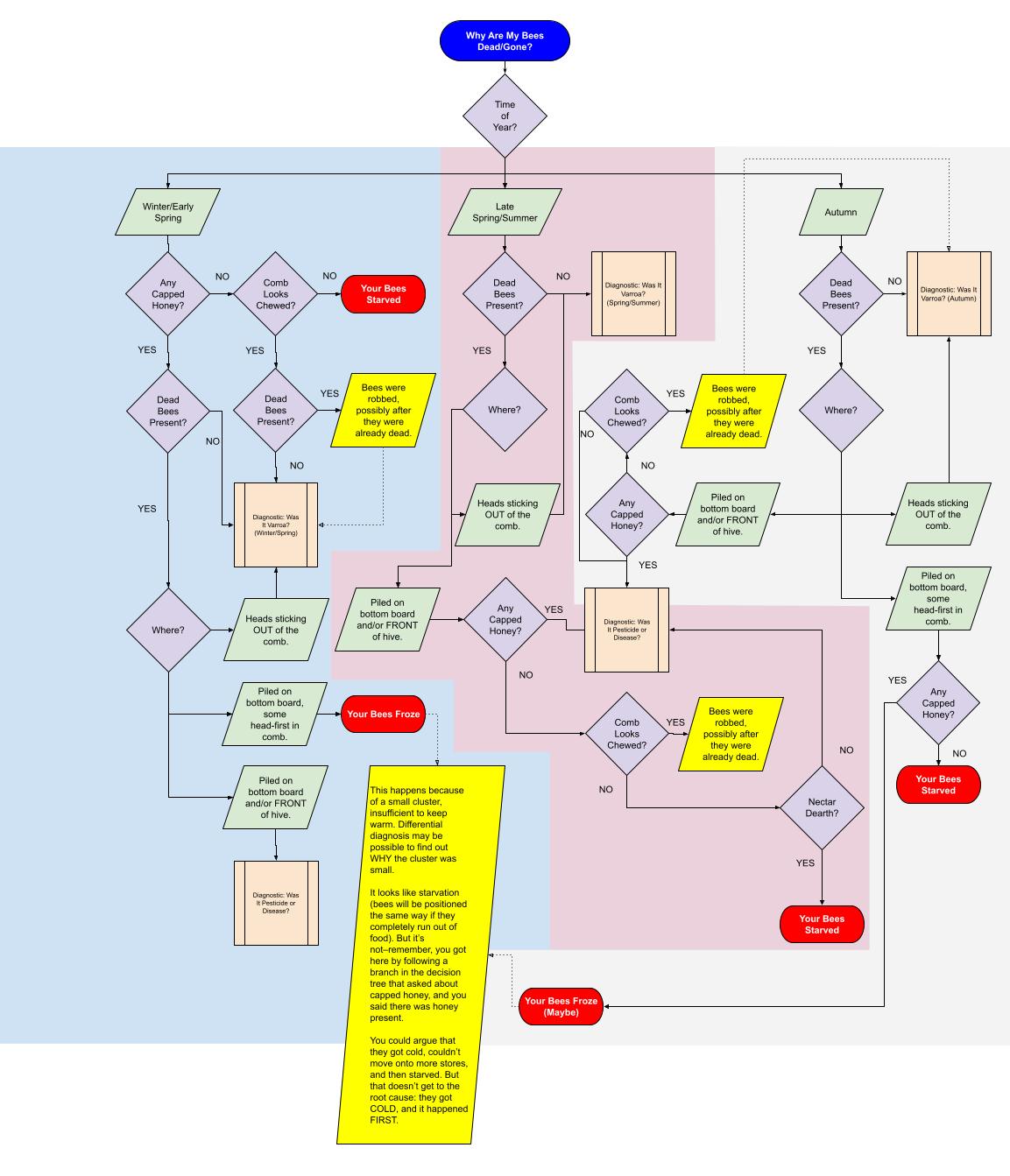 Image of a flow chart for mortality diagnosis